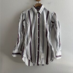 Thom Browne New York Striped Button Down Shirt
